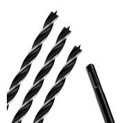 3PCS 3/8" x 12" Auger Drill Bit with SDS Plus Shank for Wood,Tri Flute Ship Auger Long Drill Bit for Soft and Hard Wood,Tree Stump,Plastic,Drywall and Composite Materials