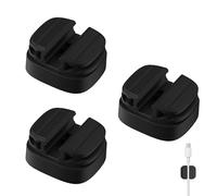 3Pcs 3 in 1 Spring Cable Holder Clips Adjustable Wire Holder Organiser Desk Tidy No Residue Adhesive Cord Management for USB Charger Cable Power Cords Wall PC Car Office Home Black
