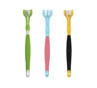 3Pcs 3-Sided Autism Toothbrush Set, Soft Bristle Toothbrush for Kids with Sensory Needs, Comfortable Grip, Gentle Oral Care for Children with Autism