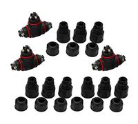 3Pcs 3 Way Wire Connector, 4 Core Junction Box with IP68 Rating, Silicone Sealed Cable Connector for Outdoor LED Lights, Garden and Street Lighting