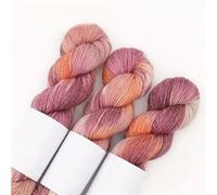 3PCS 300g Set Gradient Hand-Dyed Wool Blend Yarn for DIY Knitting Scarves Sweaters 270Meter/Roll(Color 7 (3PCS) A)