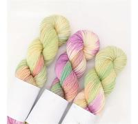 3PCS 300g Set Gradient Hand-Dyed Wool Blend Yarn for DIY Knitting Scarves Sweaters 270Meter/Roll(Color 12 (3PCS))