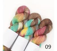 3PCS 300g Set Gradient Hand-Dyed Wool Blend Yarn for DIY Knitting Scarves Sweaters 270Meter/Roll Rainbow Magic Ball Yarn