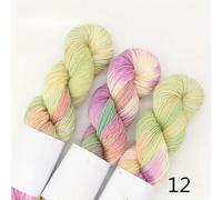 3PCS 300g Set Gradient Hand-Dyed Wool Blend Yarn for DIY Knitting Scarves Sweaters 270Meter/Roll Rainbow Magic Ball Yarn