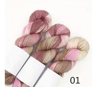 3PCS 300g Set Gradient Hand-Dyed Wool Blend Yarn for DIY Knitting Scarves Sweaters Rainbow Magic Ball Yarn