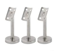 3Pcs 304 Stainless Steel Handrail Brackets, Movable Adjustable Column Silver Bracket for Residential Commercial Settings(100mm-A)
