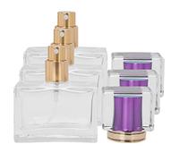 3pcs 30ml 10ml Empty Perfume Atomizer,Glass Refillable Empty Perfume Bottle Cosmetic Perfume Atomizer Dispenser for Travel or Business Trips (Purple)