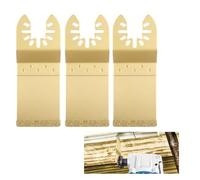 3PCS 35mm Carbide End Cut Multi Tool Blades for Bricks Plaster and Grout Removal Cutter Saw Set Compatible with Dewalt Wolf Stanley Worx Fein Multimaster Bosch Makita Etc Oscillating Multitool (Three)