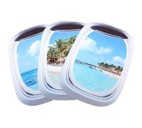 3pcs 3D Airplane Window Wall Stickers for Home Decor
