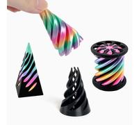 3Pcs 3D Printed Spiral Cone Fidget Toys Impossible Spiral Cone Sensory Toys