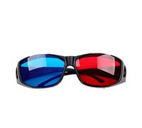 3PCS 3D Stereo Glasses with Red & Blue Lens Ideal for Dimensional Anaglyph Movie Visual Experience Practical and Useful