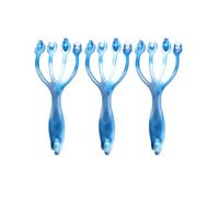 3Pcs 3Pcs Handheld Four Claw Roller Massager for Foot Hand Body Neck Head | ABS PP Construction, Manual Design, Wet-Use Friendly, Comfortable Feel, Suitable for Arms, Bathroom Use or Television