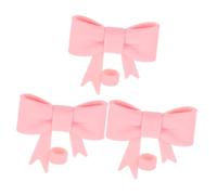 3pcs 3pcs Pink Silicone Bow Straw Covers 10mm for Tumblers