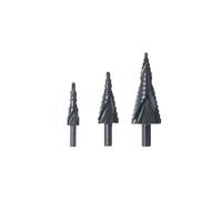 3pcs 4-12/20/32mm HSS Step Drill Bits Set Spiral Grooved Hole Cutter