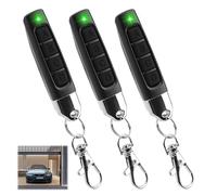 3pcs 433MHz Garage Door Opener Remote, 4 in 1 Remote Control Duplicator Garage Copy Remote Replacement Door Controller Wireless Cloning Key Fob for Electric Gates Alarms Home Automation Roller Shutter