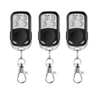 3PCS 433mhz Universal Garage Door Remote Control,Automatic Electric Gate Opener Cloning Wireless Key Fob with 4 Buttons,Copy Remote Opener Garage Door Remote Control Fob for Roller Shutters,Car Alarm