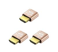3PCS 4K HDMI Dummy Plug Display Emulator - Headless Adapter for GPU Acceleration, Compatible with Windows/Mac/Linux - Plug-and-Play HDMI Virtual Screen for Servers, Rendering, and Remote Desktop