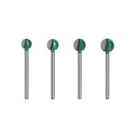 3pcs/4pcs 3mm Or 6mm Shank Ball Nose Round Carving Bit Router Bit For Wood Cove CNC Milling Cutter Radius Core Tungsten Carbide(6mm 4pcs longer)