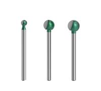 3pcs/4pcs 3mm Or 6mm Shank Ball Nose Round Carving Bit Router Bit For Wood Cove CNC Milling Cutter Radius Core Tungsten Carbide(3mm shank 3pcs)