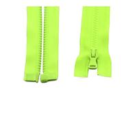 3Pcs 5# 30cm to 90cm Resin Zipper Open-End Auto Lock Plastic for Sewing Clothing,Fluorescent,30cm