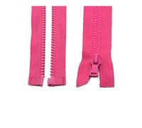 3Pcs 5# 30cm to 90cm Resin Zipper Open-End Auto Lock Plastic for Sewing Clothing,Rose,40cm