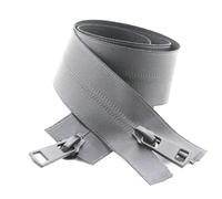 3Pcs 5# 60-150cm, Nylon Waterproof Zipper, Black and White Double Invisible Puller, Suitable for Jacket Sewing,100cm