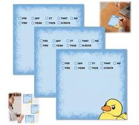 3PCS*50 Funny Duck Sticky Notes,Funny Stationery Note Pads,Funny Sticky Notes,Funny Work Stickers,Sticky Notes Set,Duck Stickers,Desk Accessories for Women,Office Supplies,Funny Coworker Gifts,A
