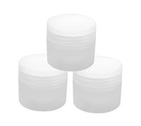3pcs 50g Pp Double Layer Empty Cream Jar with Inner Cap
