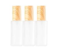 3PCS 50ml/1.7oz Empty Frosted Glass Lotion Pump Bottles with Lid Refillable Travel Cosmetic Makeup Lotion Emulsion Essencial Oil Foundation Container Pump Dispenser Storage Vials Pot Jars