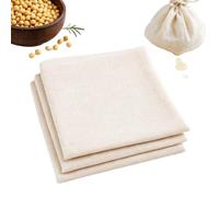 3PCS 50x50cm Reusable Cheese Cloth for Straining & Cooking,Muslin Cloths for Cooking,Unbleached Muslin Fabric Cloths for Straining Nut Milk,Yogurt,Jam,Muslin Bags for Coo/King,Cheese Cloth for Cook