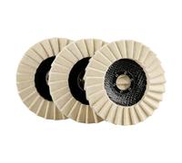3PCS 5Inch Wool Polishing 125MM Wheel Wool Felt Pad Grinder Accessories Grinding Disc for Metal Glass Ceramic Various Types of stonePolishing