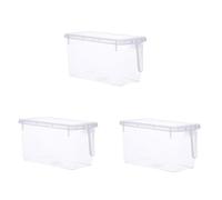 3Pcs 5L Large Capacity Refrigerator Plastic Food Storage Box With Lid Fruit Vegetable Meat Crisper Kitchen Organizer Container
