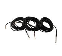 3Pcs 5M Digital Temperature Probe DS18B20 Sensor Cable Stainless Steel Waterproof For Industrial Thermostat Refrigerator Monitoring