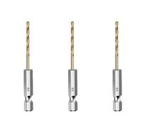 3PCS/5PCS/13PCS HSS High Speed Steel Titanium Coated Drill Bit 1/4 Hex Shank Hexagonal Handle Twist(3PCS 2.0mm)