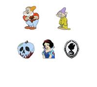 3Pcs/5Pcs TV Movies Cartoon Princess Pins, Metal Pin for Women, Men, As product size, Metal, zinc alloy