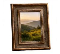 3PCS 5x7 Vintage Picture Frame - 7x5 Antique Bronze Wall-mounted Photo Frames with Stand Horizontally & Vertically Free-standing for Home Office Desk Tabletop Art Print Poster Display