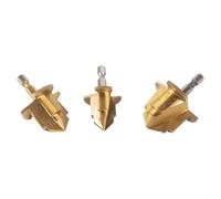 3pcs 6.35mm Hexagonal Shank Drill Bit Water Pipe Expansion Drill Punch Plumbe(25mm)