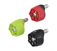3Pcs 6 In 1 Pressure Washer Nozzles, 4000 Psi Quick Change Connectors, Adjustable Spray Tips For Deep Cleaning, For Stainless Steel And Plastic
