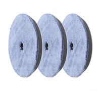 3pcs 6 Inch Microfiber Polishing Pads for Car Buffer - Fast Finishing Wax Applicator Kit for Paintwork Shine & Detailing - 150mm DA Polisher Sponge Buff Pads Set