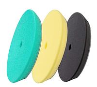 3pcs 6 inch Polishing Pads, 6'' Orbital Buffing Pads Hook and Loop Foam Buffer Pad Set for Sanding, Compounding, Polishing and Waxing, 6'' (150mm) Backing Plate