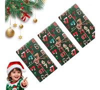 3Pcs 67 Gift Wrap, 67 Christmas Wrapping Paper, 67 Wrapping Paper Funny Wide Small Birthday Christma Rolls Santa Merry, Unique Six Seven Festive Wrapping Papers (A-50x90cm)