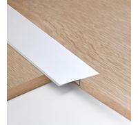 3pcs 6cm Aluminum T Molding Floor Transition Strip Metal Flat Divider Strip for Joining Floor Gaps Laminate Profile Flooring Edge Trim Cover Strips,0.9m Silver