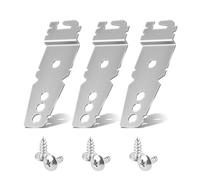 3pcs 8269145 Dishwasher Mounting Brackets with Screws, Under Counter Installation Clips Universal Dishwasher Clips Replacement Part for Ken-More GE Samsung Accessories