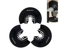 3Pcs 88mm Oscillating Saw Bla/des,High Carbon ste/el,Half-Round Multi Tool bla/des for Wood,Plastic,Drywall - Universal Multi Tool Accessories for Fast,Precise Cutting,Essential for Pros & DIY