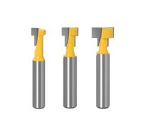 3Pcs 8mm Shank Lock Hole Cutter Woodworking Milling Cutter Wood Picture Frame Hanger T-Type Keyhole Cutter Chisel Cutter