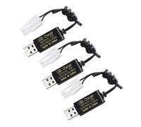 3pcs 9.6V Tamiya Plug USB Charging Line for Remote Control Car Tanker Truck Wagon Boat Remote Control Car Toy Battery Charger