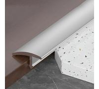 3PCS 90cm Aluminum Floor Transition Threshold Strip, Bridge The Height Gaps Between 2-5mm For Doorway, Transition Between Tile And Laminate Planks(Silver)