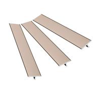 3Pcs 90cm Flat Threshold t-molding Strips Aluminum Floor Transition Strips Flat Divider Strip Flooring Edge Trim Joining for Doorways Tile Vinyl