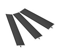 3Pcs 90cm Flat Threshold t-molding Strips Aluminum Floor Transition Strips Flat Divider Strip Flooring Edge Trim Joining for Doorways Tile Vinyl