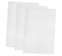 3pcs A4 Aluminum Engraving Metal Plate Blank Signs Silver